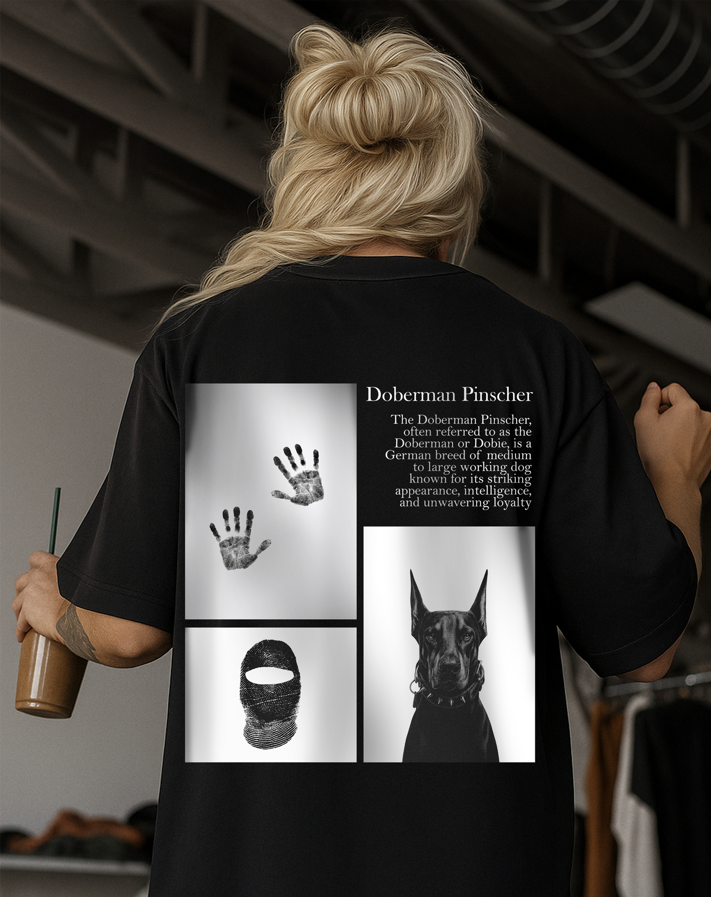 Iron Prowl Black Oversized T-Shirt