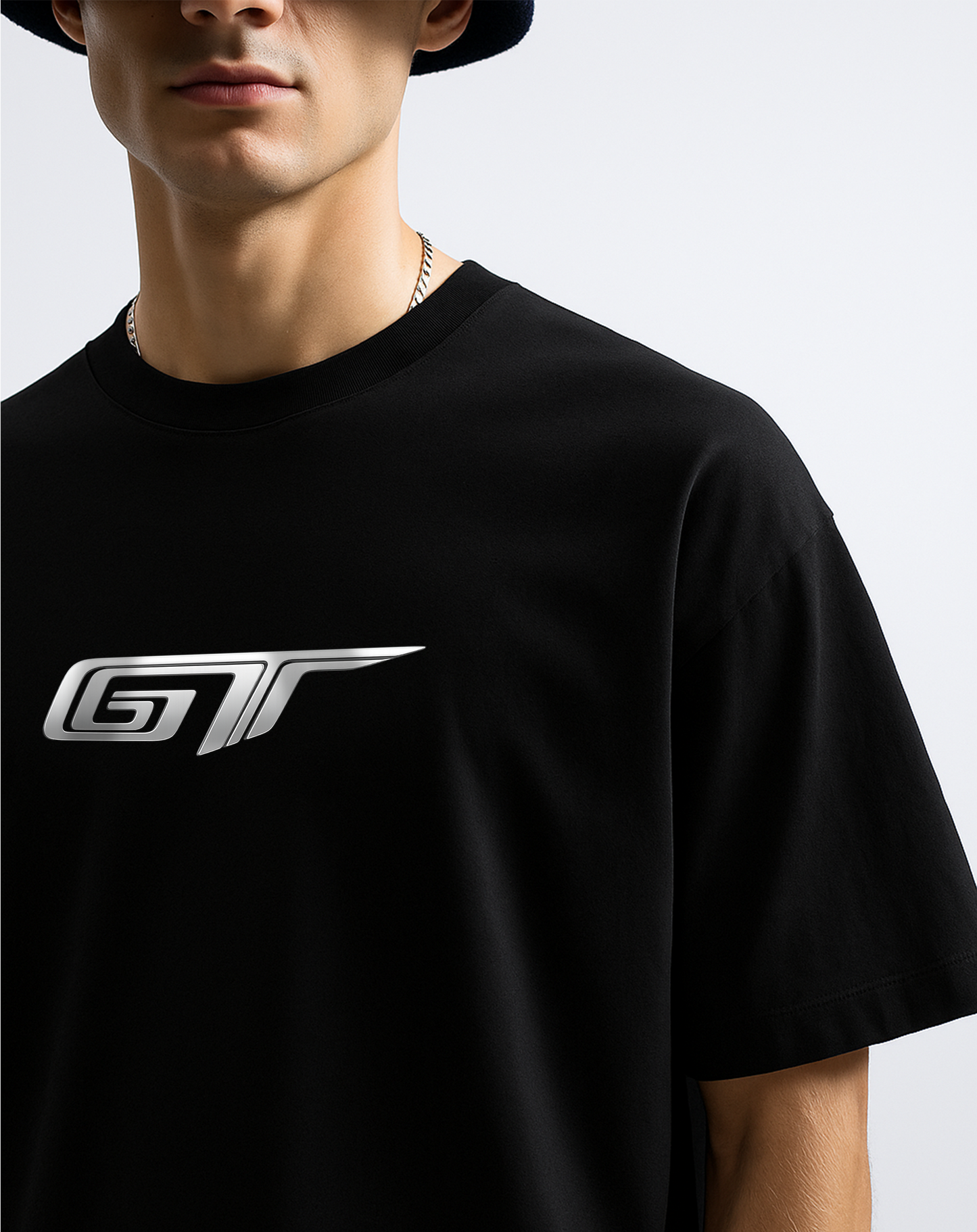Midnight Apex Black Oversized T-Shirt
