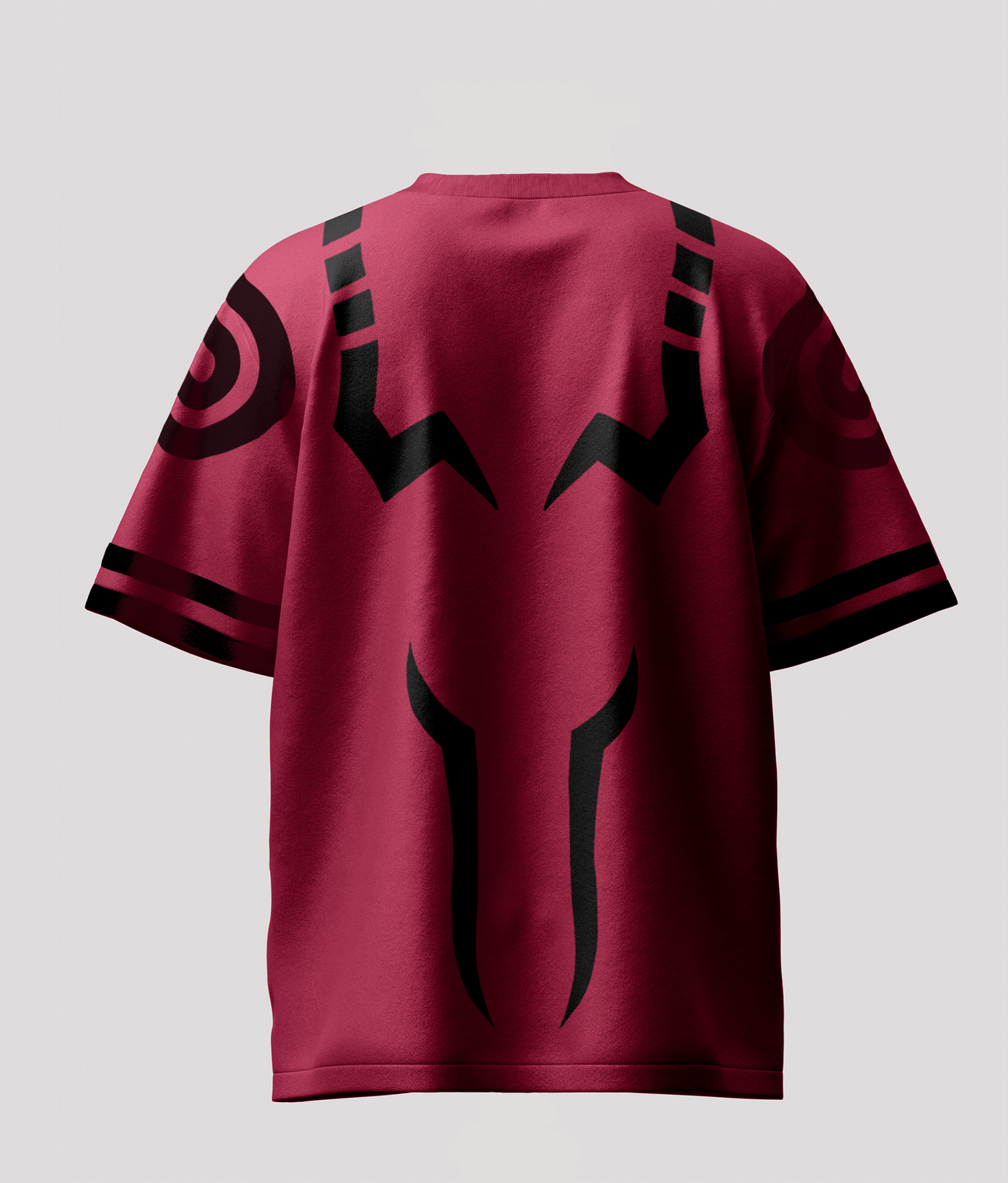 Sukuna Maroon Oversized T-Shirt