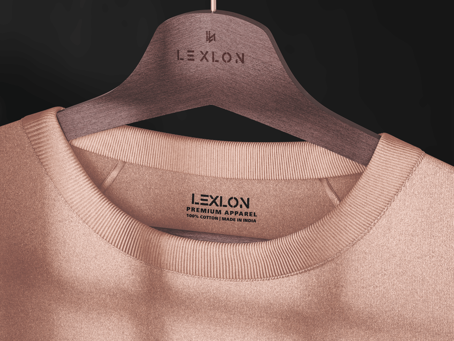 Soulbound Crest Peach Oversized T-Shirt