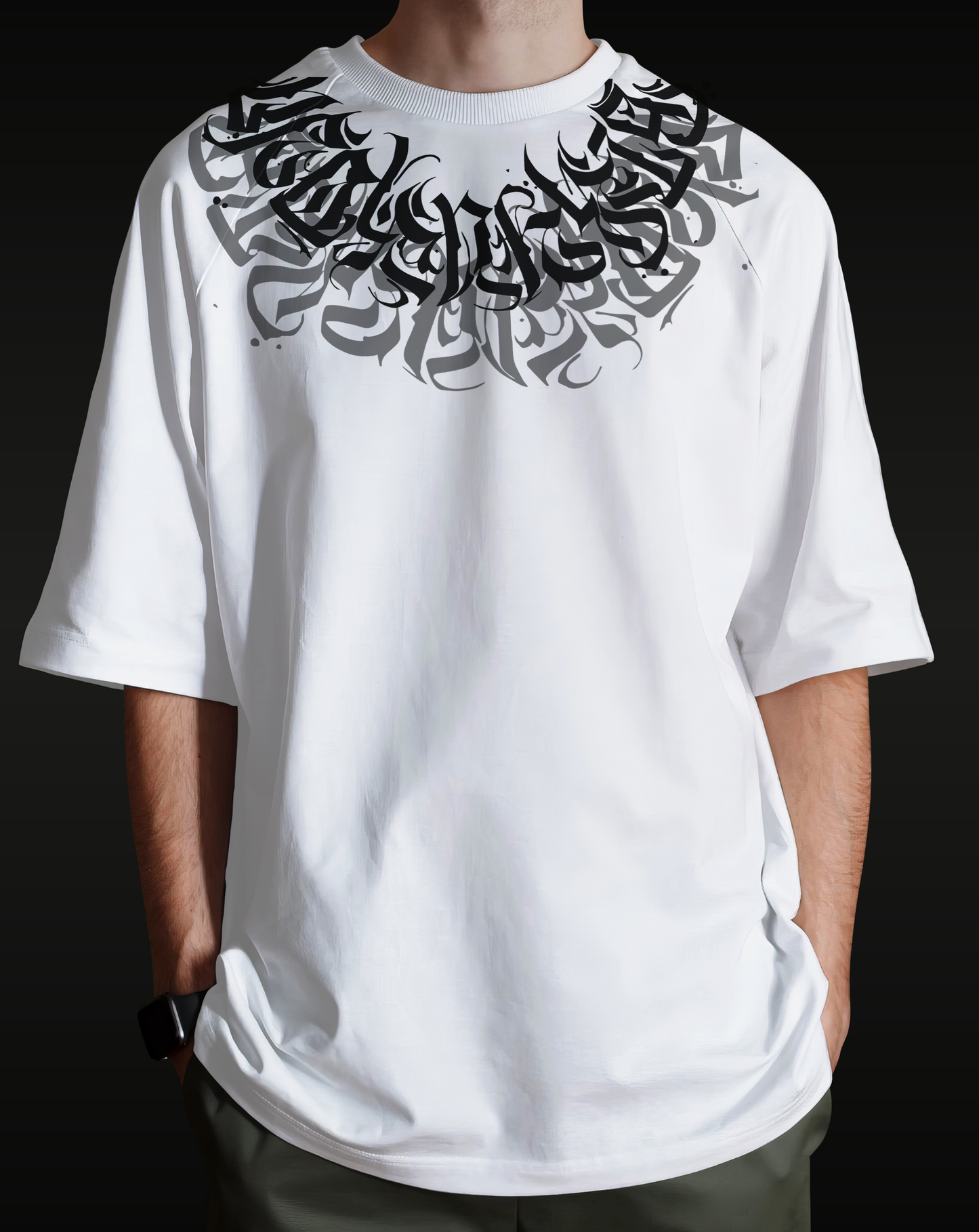 Nuvia White Oversized T-Shirt