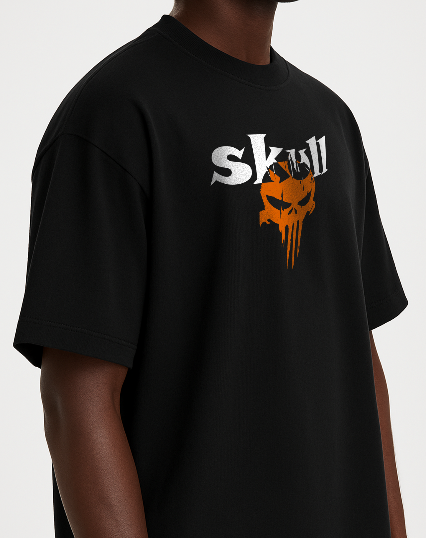 Skull Black Oversized T-Shirt