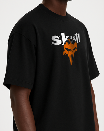 Skull Black Oversized T-Shirt