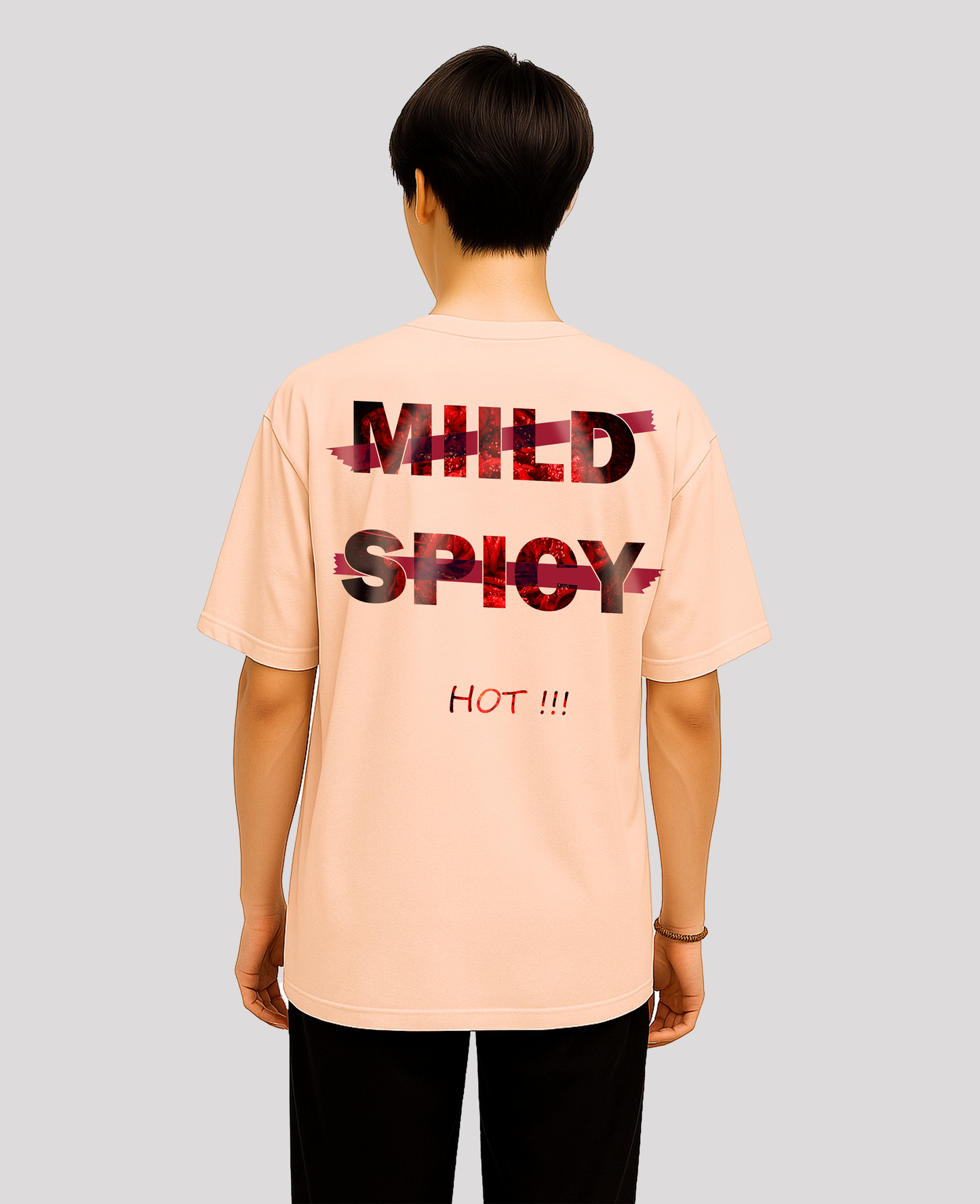 Miild Spicy Peach Oversized T-Shirt