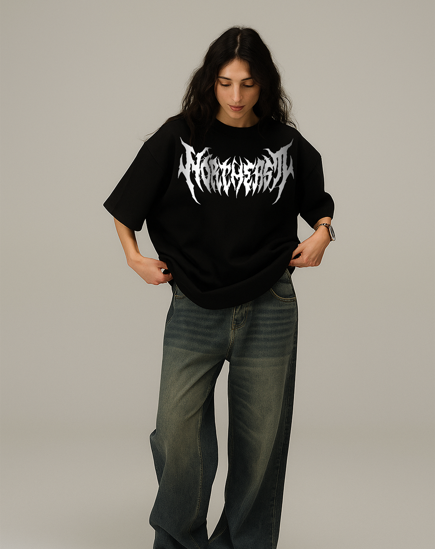 Iron Prowl Black Oversized T-Shirt