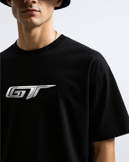 Midnight Apex Black Oversized T-Shirt