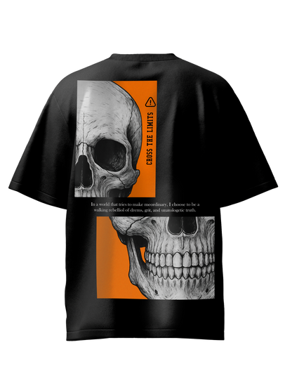 Skull Black Oversized T-Shirt