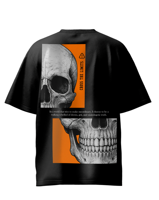 Skull Black Oversized T-Shirt