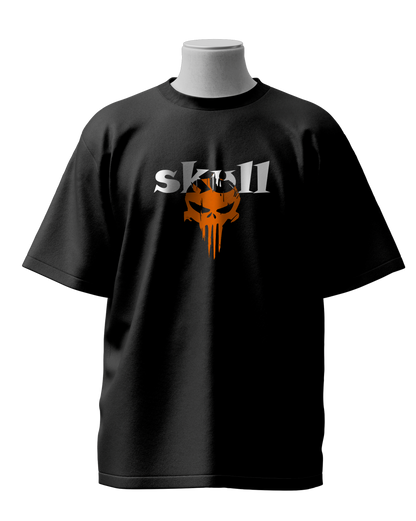 Skull Black Oversized T-Shirt