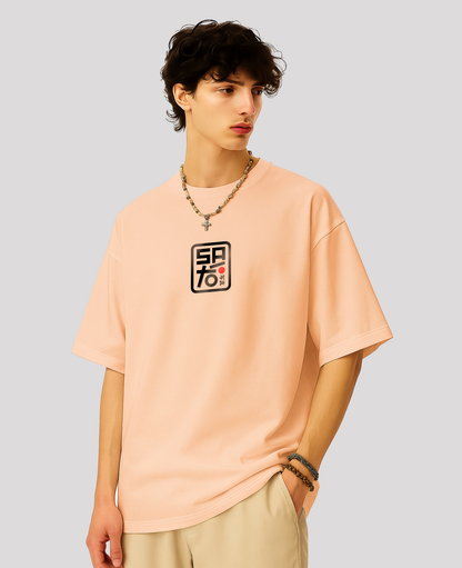 Miild Spicy Peach Oversized T-Shirt