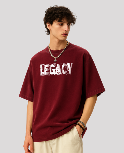 Legacy Maroon Oversized T-Shirt