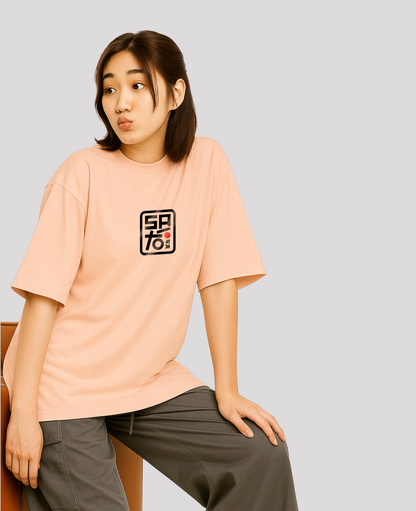 Miild Spicy Peach Oversized T-Shirt