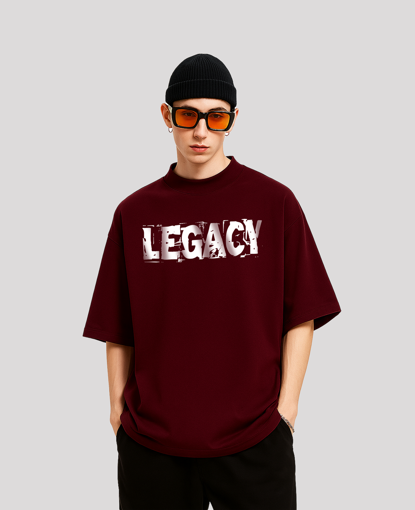 Legacy Maroon Oversized T-Shirt