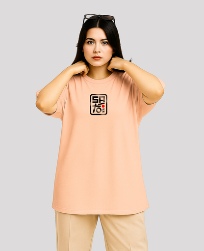 Miild Spicy Peach Oversized T-Shirt