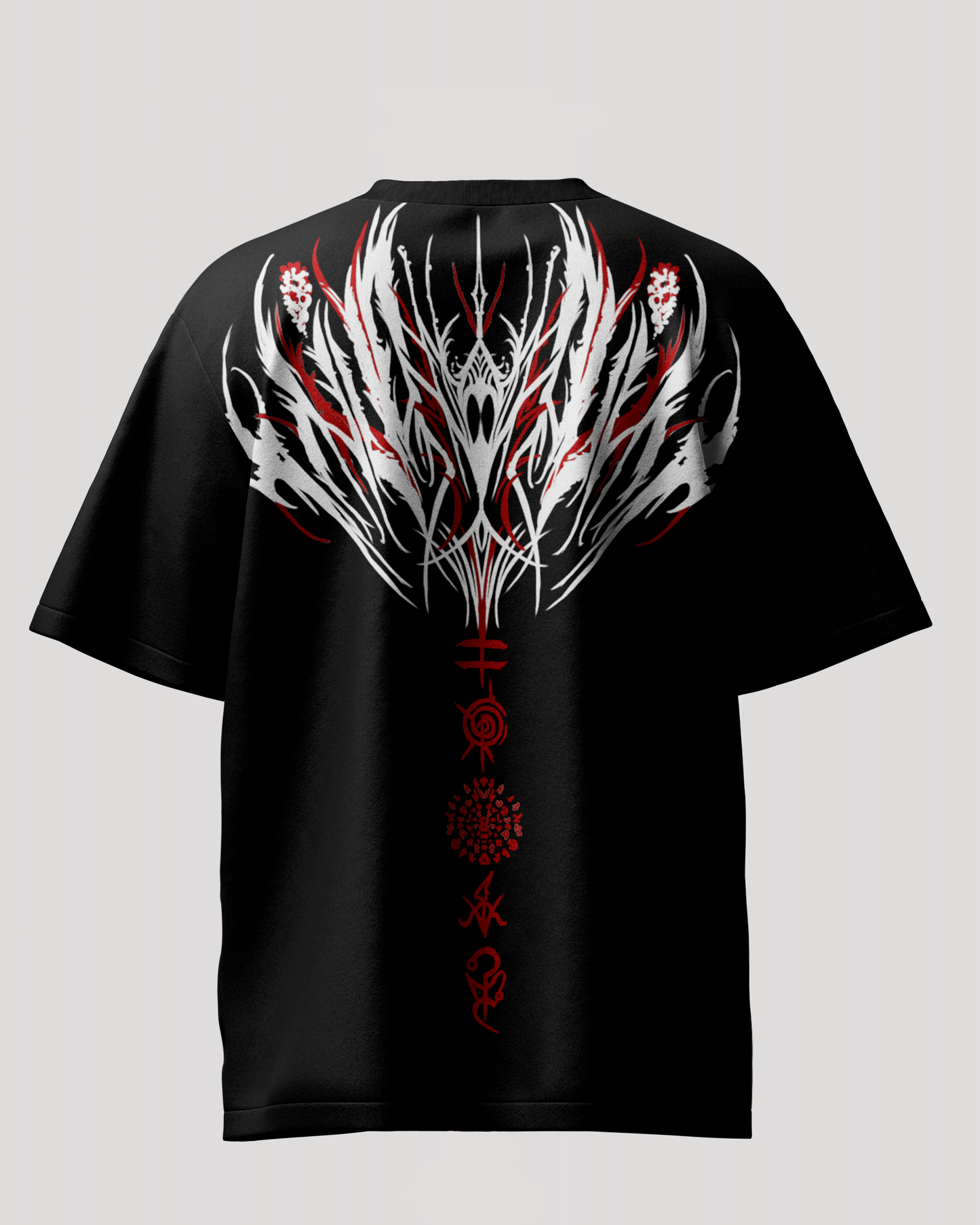 Seraphim Scar Black Oversized T-Shirt