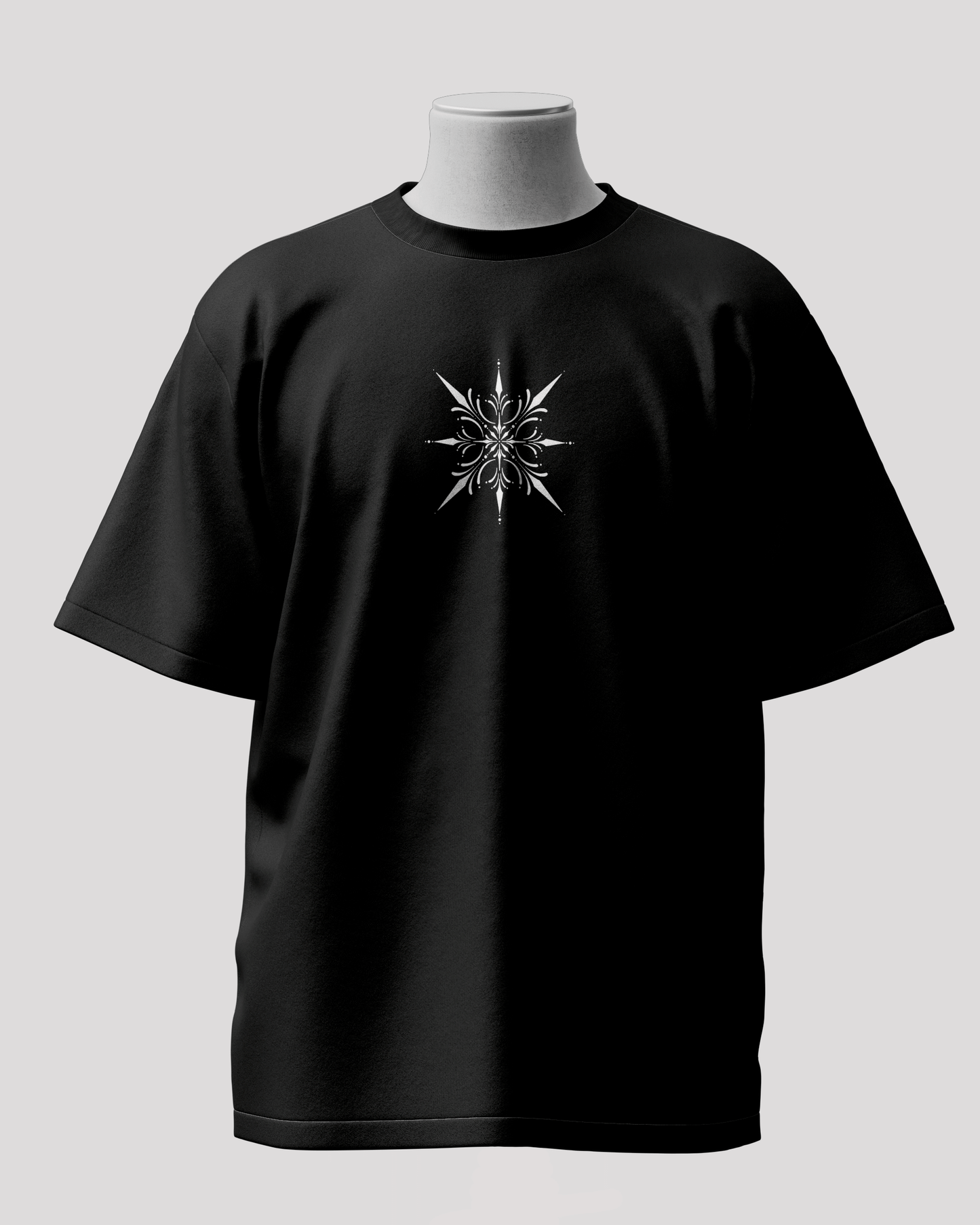 Seraphim Scar Black Oversized T-Shirt