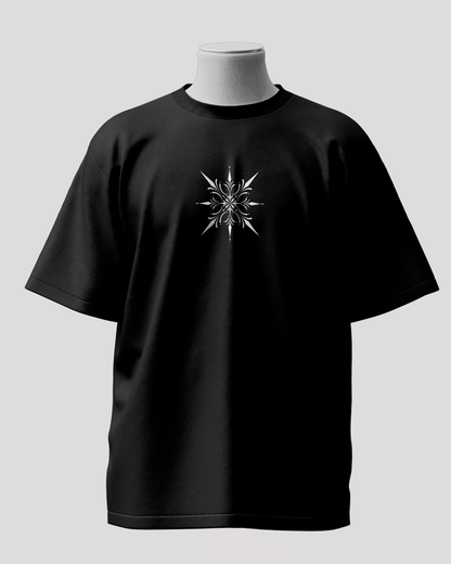 Seraphim Scar Black Oversized T-Shirt