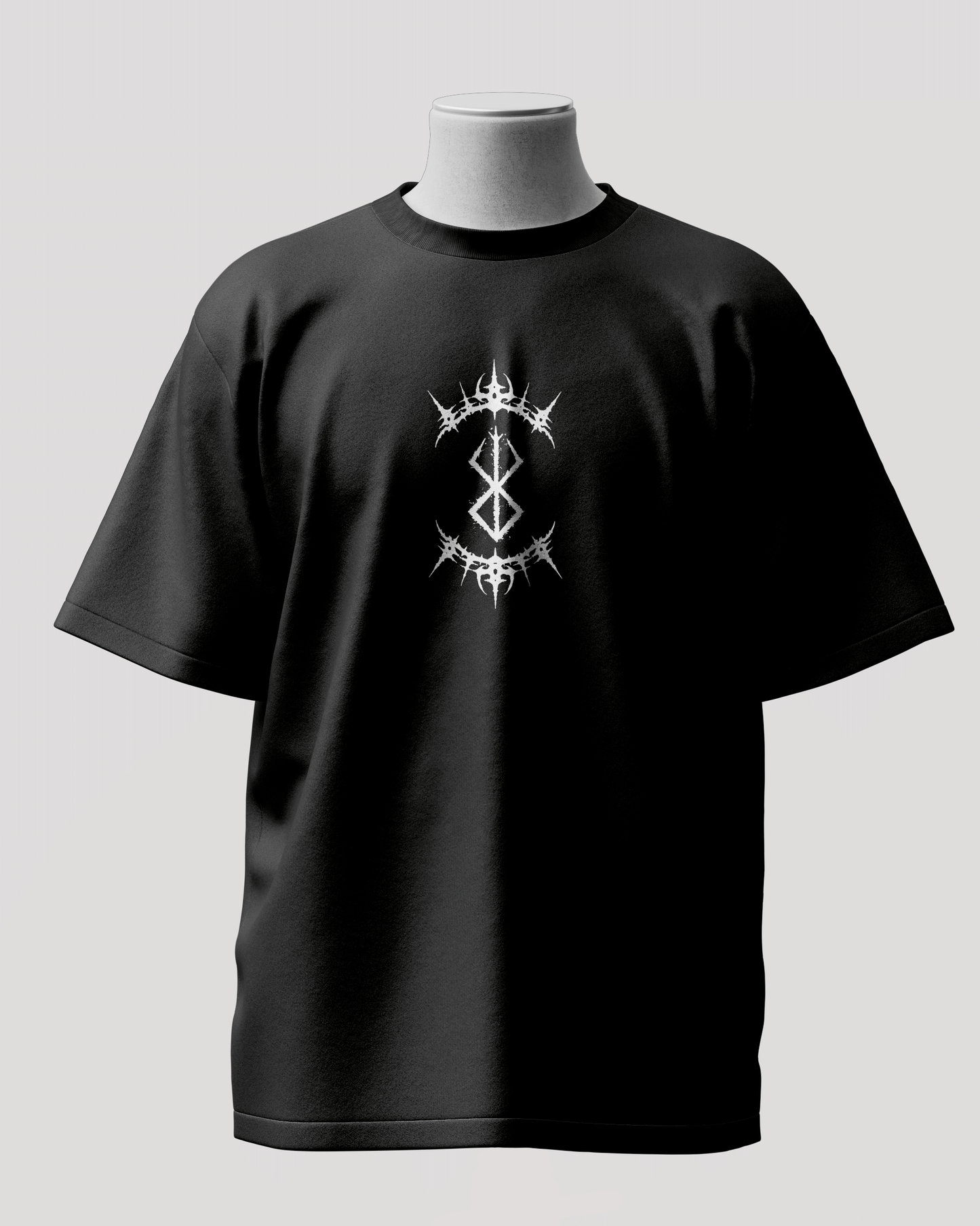 Beserk Black Oversized T-Shirt