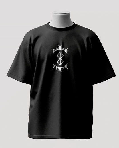 Beserk Black Oversized T-Shirt