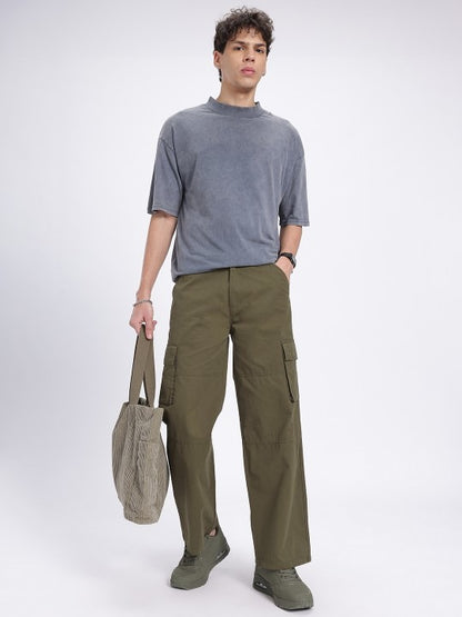 Lexlon Men Relaxed Fit Cargo Trousers
