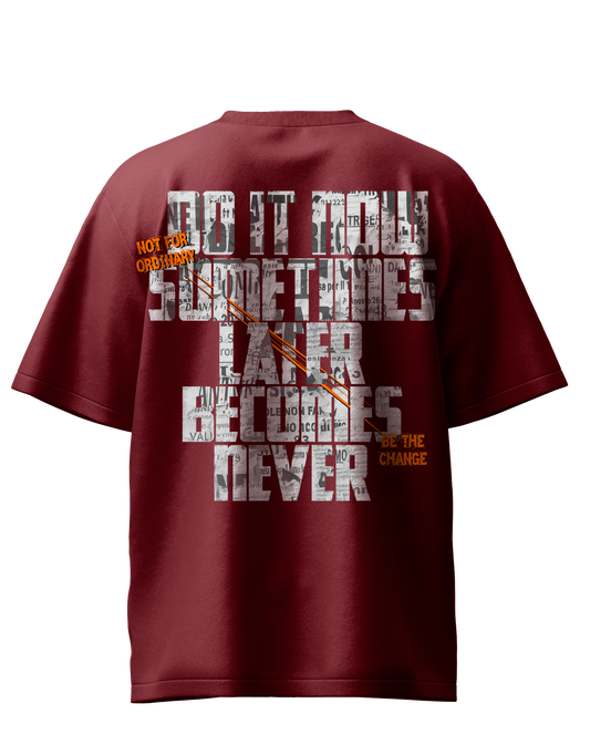 Legacy Maroon Oversized T-Shirt