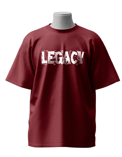 Legacy Maroon Oversized T-Shirt