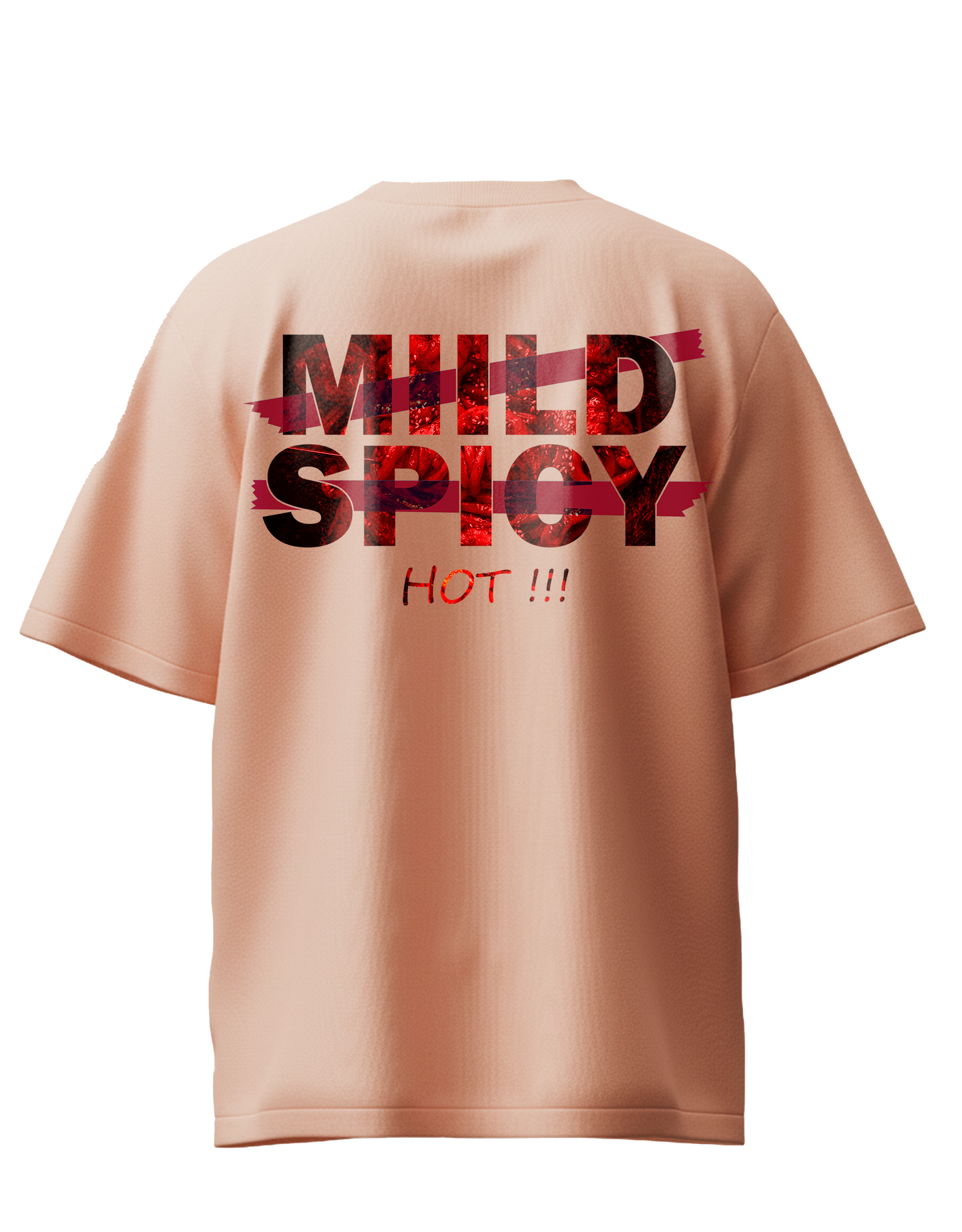 Miild Spicy Peach Oversized T-Shirt